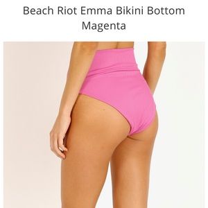 Beach Riot Emma bikini bottom magenta ntw S